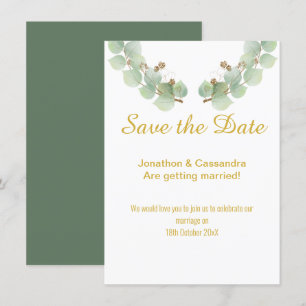 EUCALYPTUS LEAF SAVE THE DATE