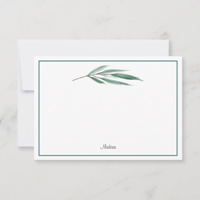 Eucalyptus Leaves Card (Front)