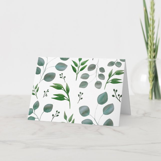Eucalyptus leaves card (Front)