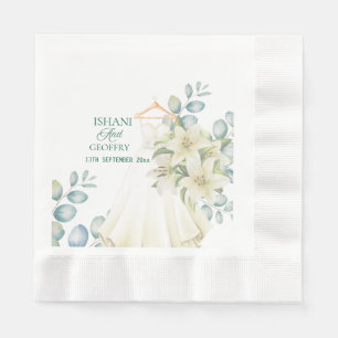 Eucalyptus Leaves Greenery Wedding Welcome Sign Napkin