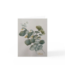 Eucalyptus Leaves Greeting Card 