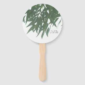 Eucalyptus leaves hand fan