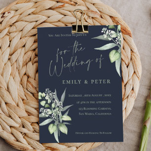 Eucalyptus Leaves Monogram Budget Greenery Wedding