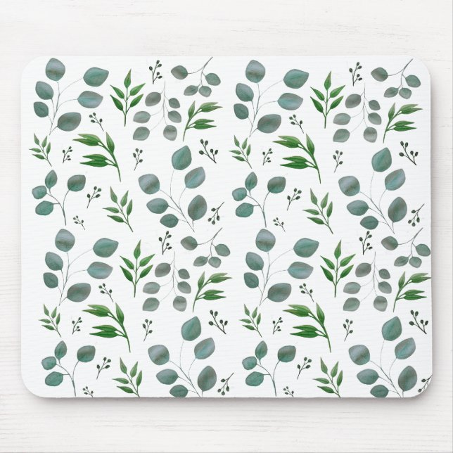 Eucalyptus leaves mouse pad (Front)