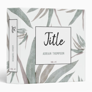 Eucalyptus Leaves Pattern Binder