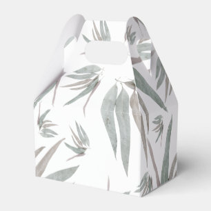 Eucalyptus Leaves Pattern Favor Box