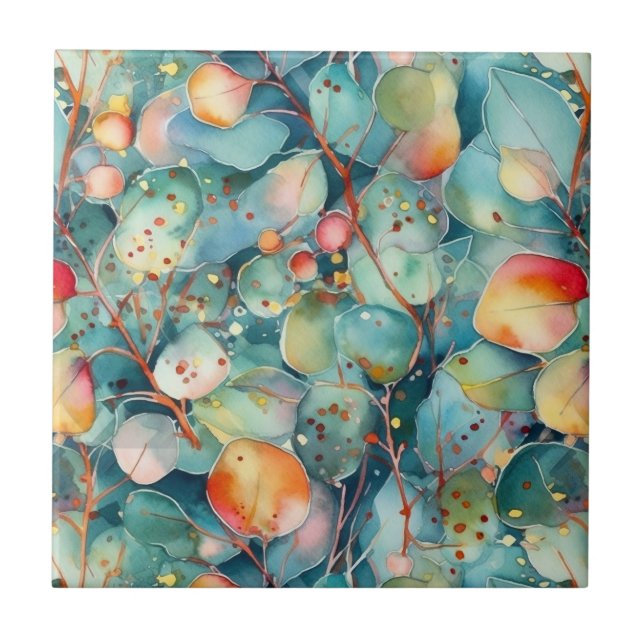 Eucalyptus Leaves Tile (Front)