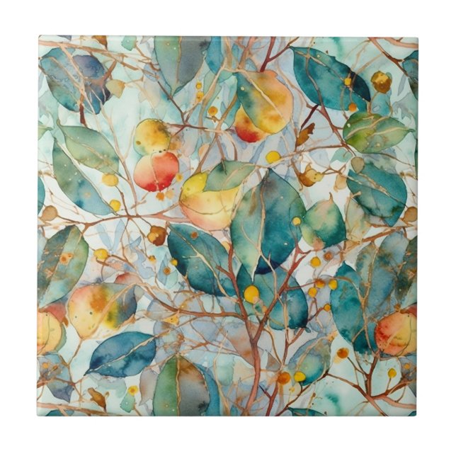 Eucalyptus Leaves Tile (Front)