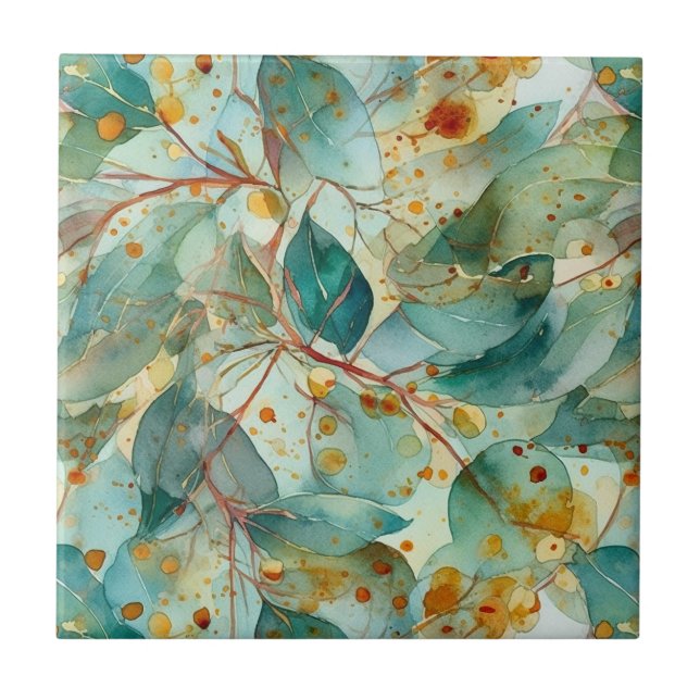 Eucalyptus Leaves Tile (Front)