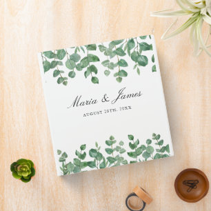 Eucalyptus Leaves Wedding Binder