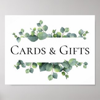 Eucalyptus Leaves Wedding Poster