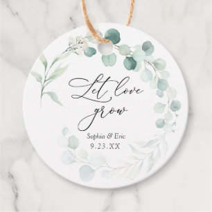 Eucalyptus Let Love Grow Plant Favour   Classic Ro Tags