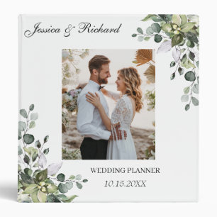 Eucalyptus Mariage d'aquarelle PHOTO 3 Classeur d'
