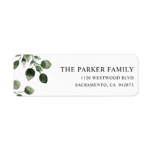 Eucalyptus mariage de feuillage Adresse de retour