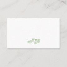 Eucalyptus Minimalist Flat Place Cards