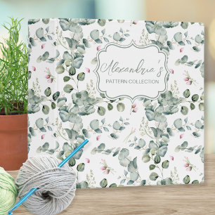 Eucalyptus Monogram Pattern Keeper Binder