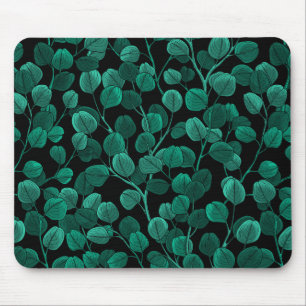 Eucalyptus on black mouse pad
