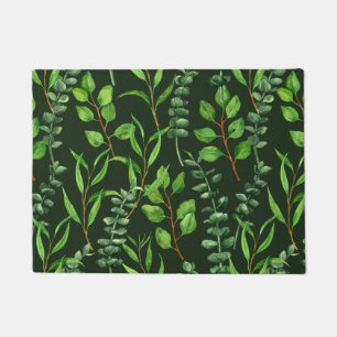 Eucalyptus  on dark green doormat