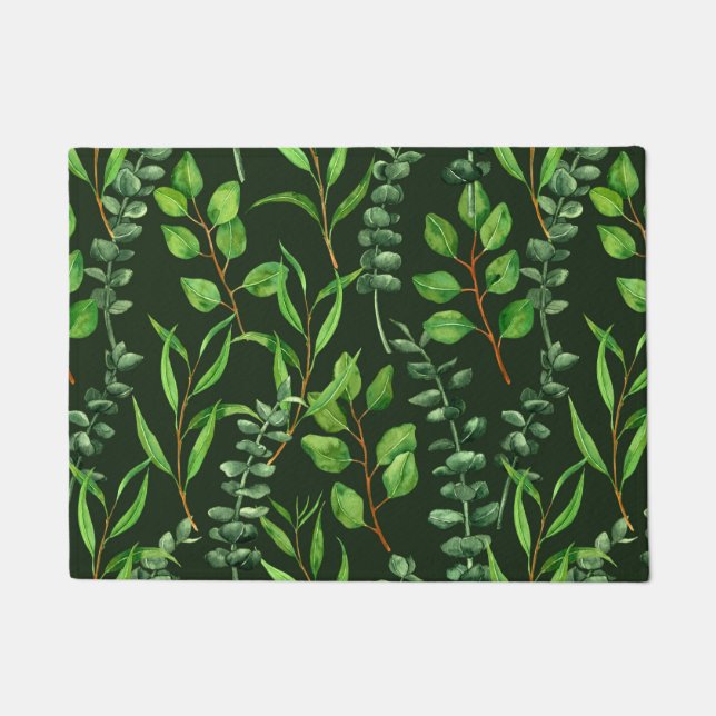 Eucalyptus  on dark green doormat (Front)