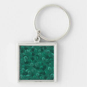 Eucalyptus on green keychain