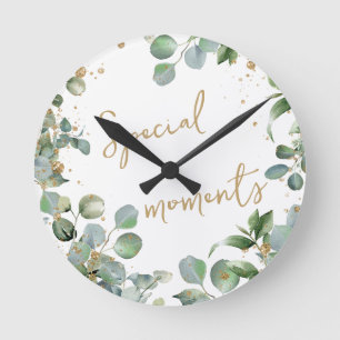 Eucalyptus or parties scintillant horloge 2