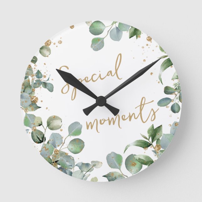 Eucalyptus or parties scintillant horloge 2 (Recto)