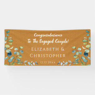 Eucalyptus Orange Congratulations Engagement Banner