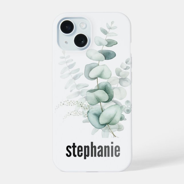 Eucalyptus Pattern iphone Case (Back)