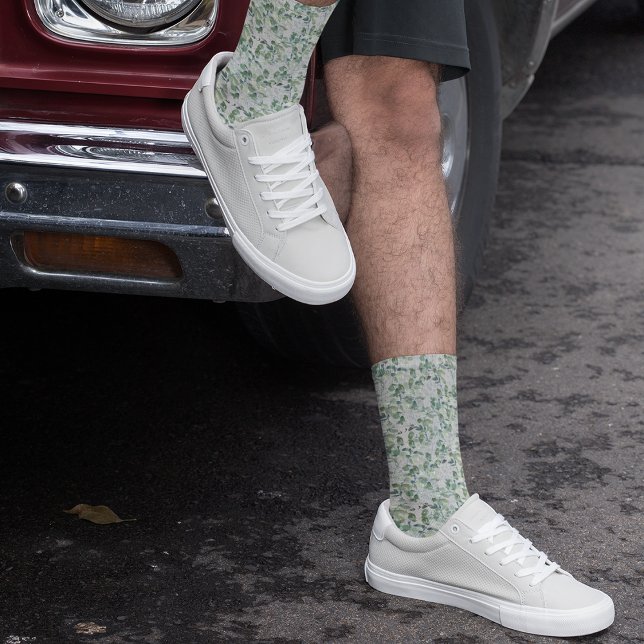 Eucalyptus Pattern Socks (Creator Uploaded)