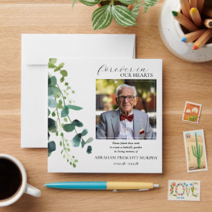 Eucalyptus Photo Memorial Seed Packet Envelope