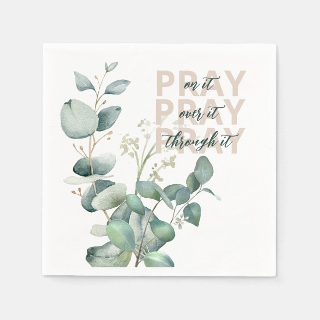Eucalyptus Prayer Napkin (Front)