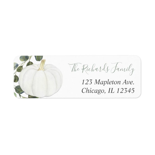 Eucalyptus pumpkin greenery modern fall (Front)