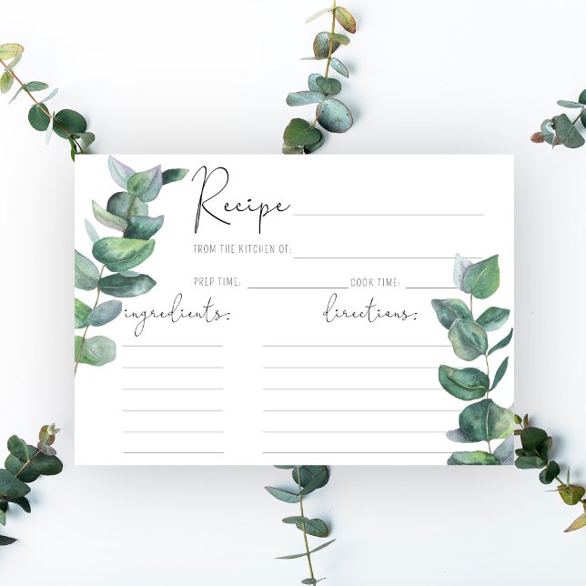 Eucalyptus - Recipe card (Creator Uploaded)