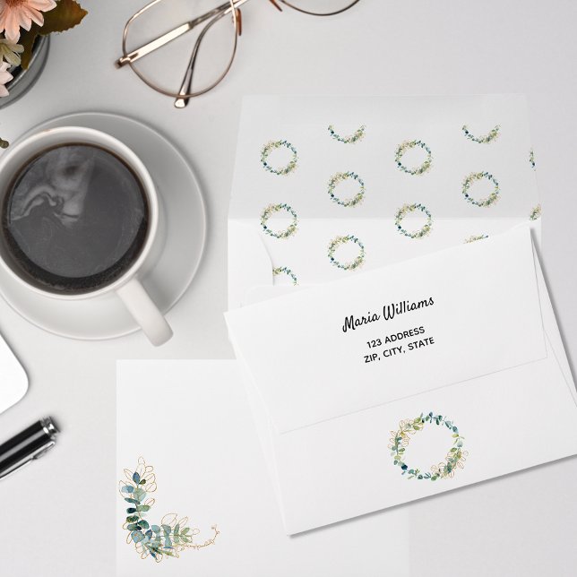 Eucalyptus return address envelope (Creator Uploaded)