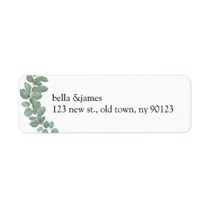 Eucalyptus Return Address Labels