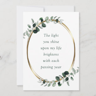 Eucalyptus Romantic Valentine's Day Holiday Card