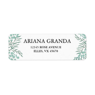 Eucalyptus Rustic Greenery Address 