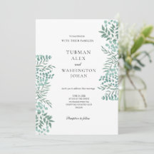 Eucalyptus Rustic Greenery Wedding Invitation