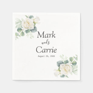 Eucalyptus Rustic Greenery Wedding Napkin