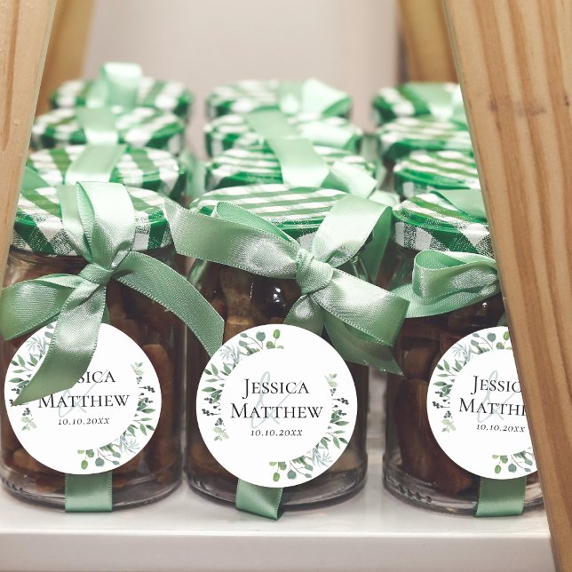 Eucalyptus Rustic Wedding Stickers (Eucalyptus Rustic Wedding Stickers)