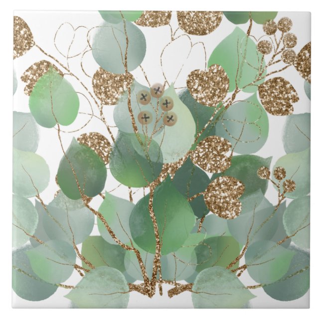 EUCALYPTUS SAGE GOLD Tile (Front)