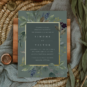 Eucalyptus & Sage   Green Botanical Wedding