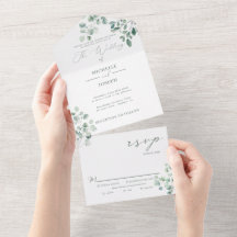Eucalyptus Sage Green Watercolor Wedding