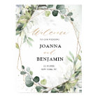 Eucalyptus Sage Greenery Geometric Wedding Welcome