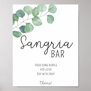 Eucalyptus - Sangria poster bar