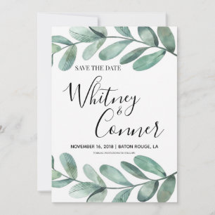 Eucalyptus Save the Date