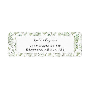 Eucalyptus Script Mariage Boho Chic Green