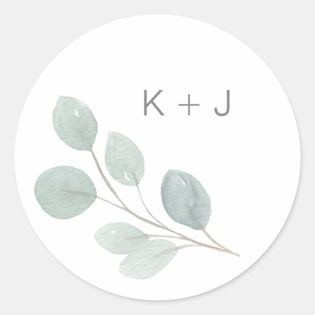 Eucalyptus Seals customize with initials (Front)