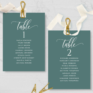 Eucalyptus, Seating Plan Cards with Guest Names
