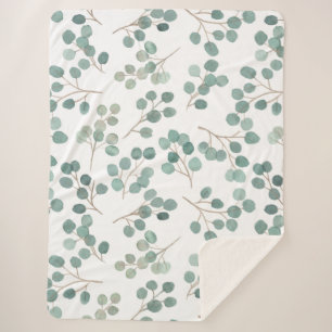 Eucalyptus Sherpa Blanket